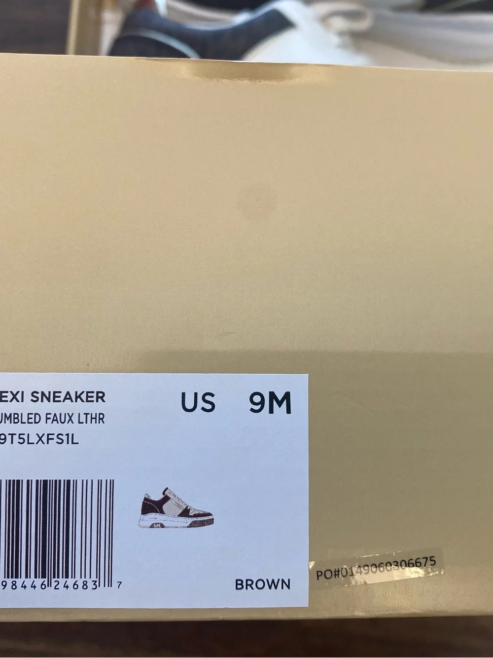 Michael Kors Lexi Mixed-Media Sneakers & Gold Accents